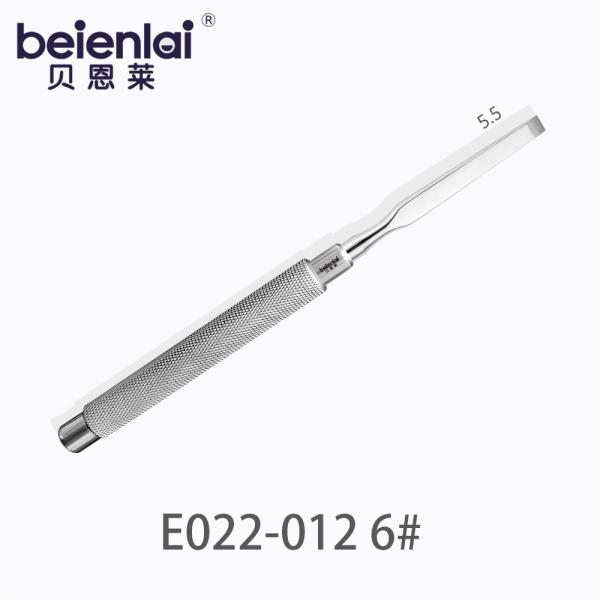 Benlai Dental Bone Chisel E022-012 SXD 6#, Single 5.5 Medium Flat Tip, φ9.5 Solid Handle